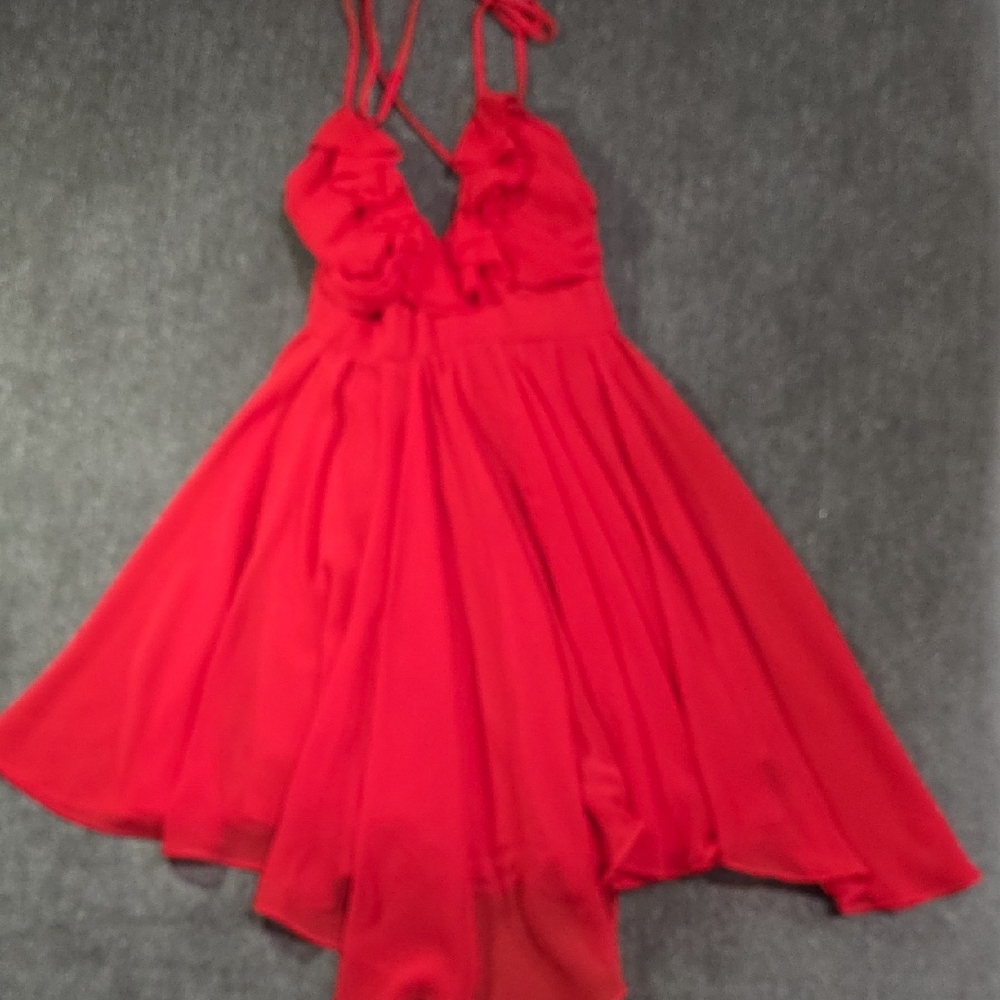 Ark & Co Flowy Red Mini Dress